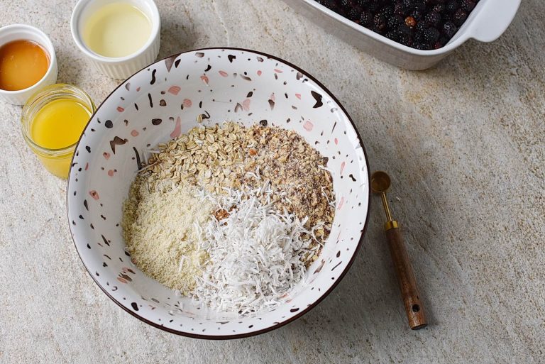 Step 4 - Healthy Blackberry Crisp