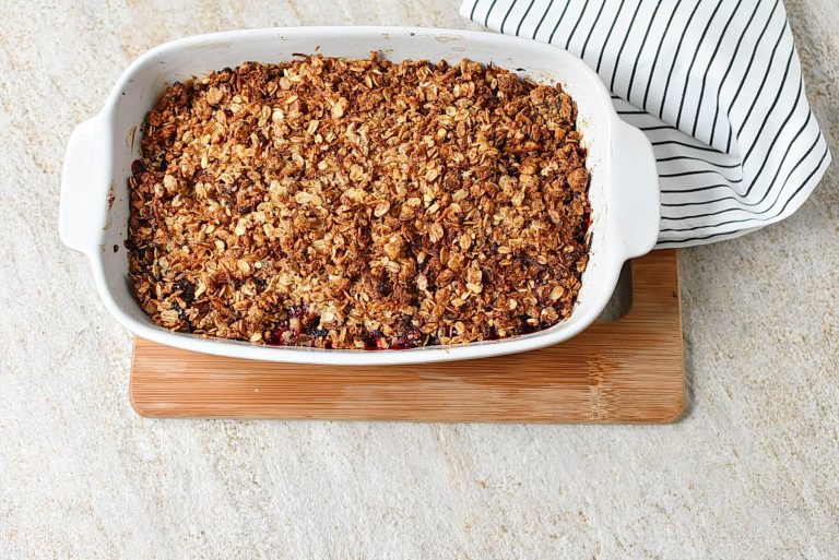 Step 8 - Healthy Blackberry Crisp