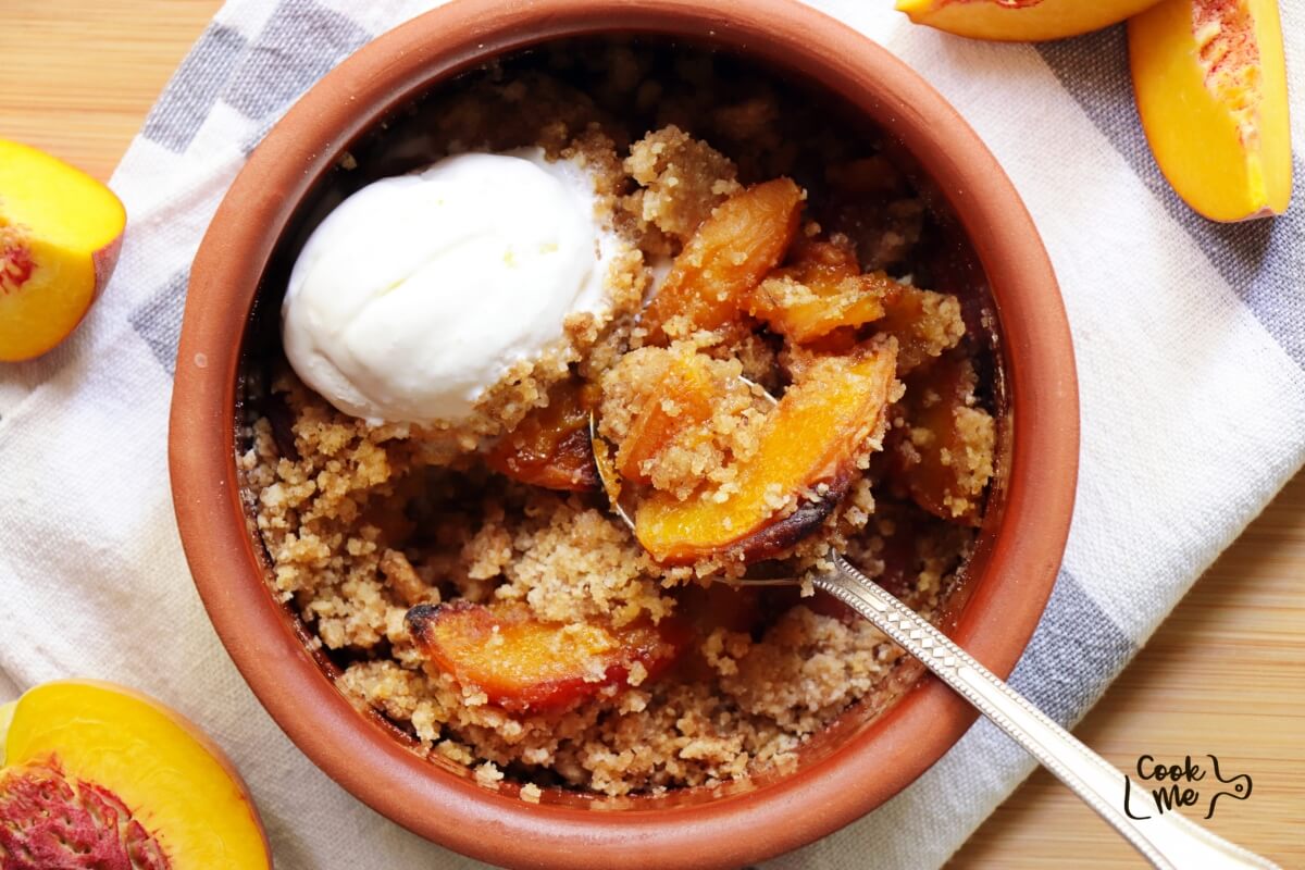 Individual Peach Crumble