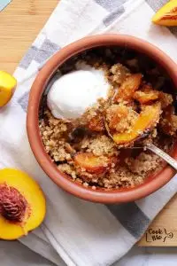 Individual Peach Crumble