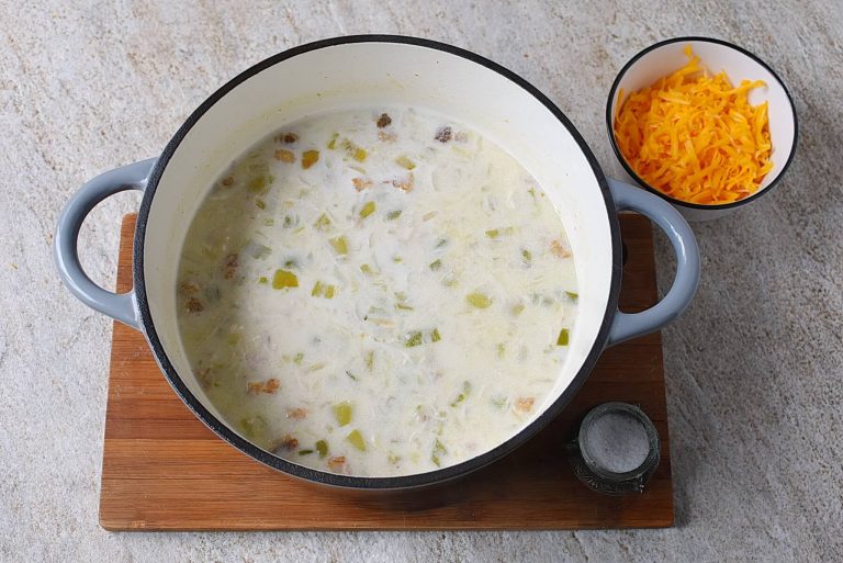 Step 7 - Jalapeño Popper Soup
