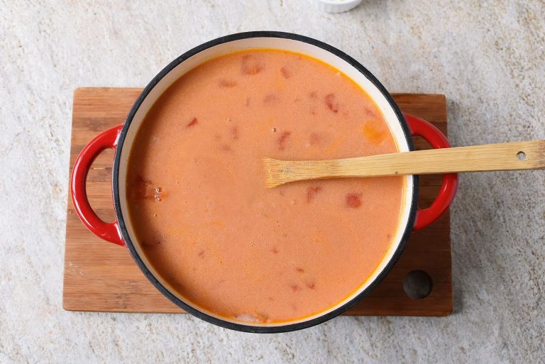 Step 3 - Tomato Tortellini Soup