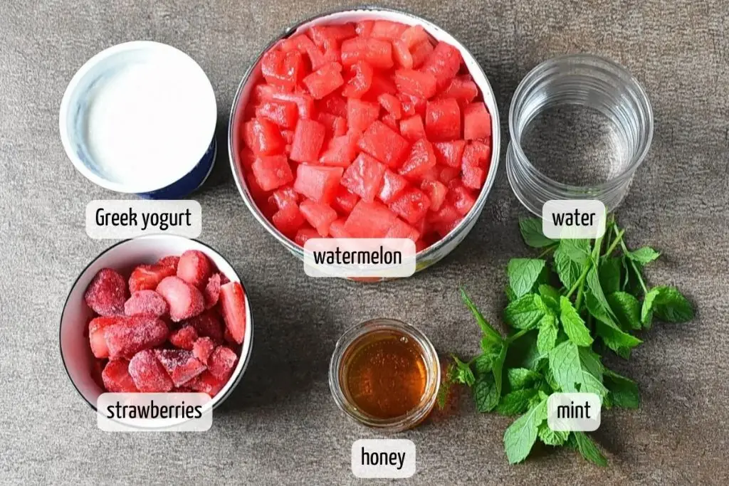 Ingredients for Watermelon Smoothie