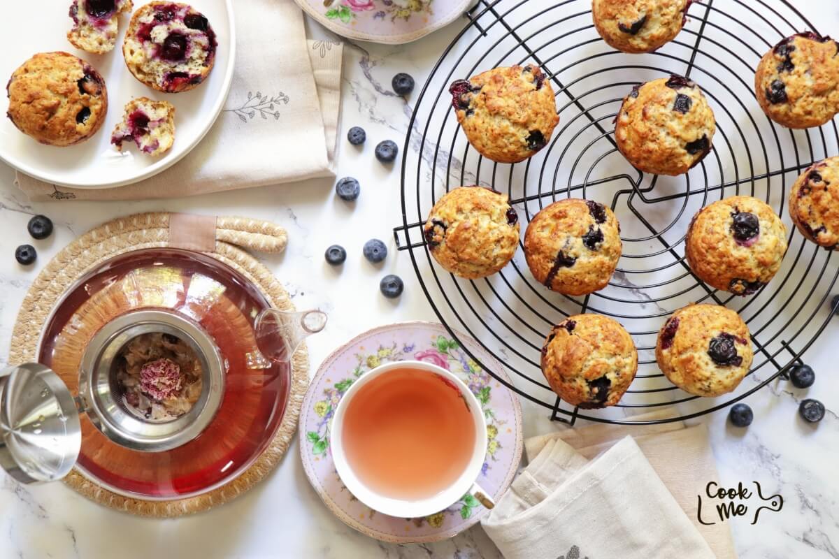 Banana Blueberry Muffins