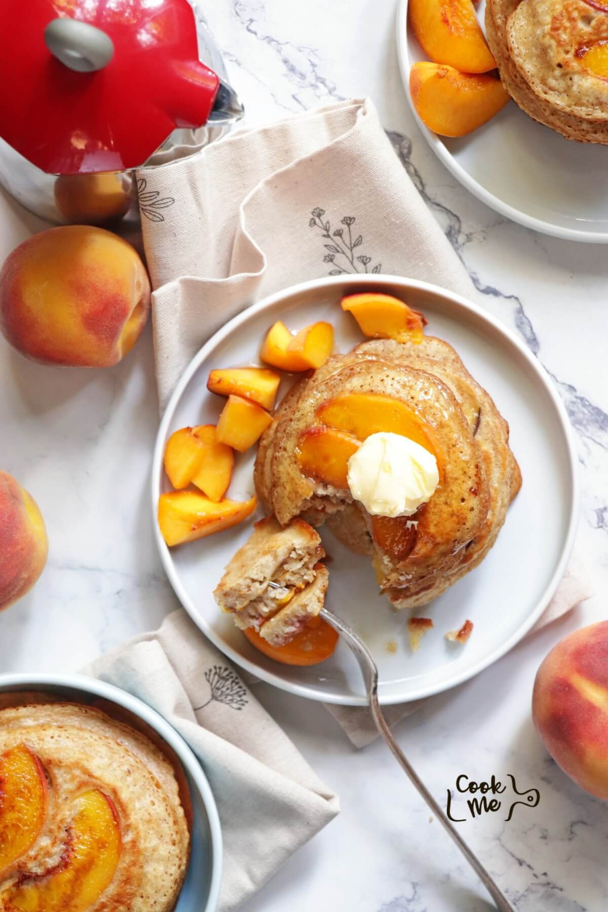 Peach Pancakes Recipe - Easy Step-by-Step Guide | COOK.ME