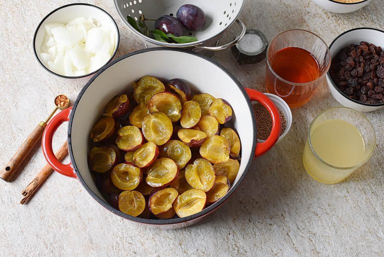 Step 1 - Plum Chutney Recipe