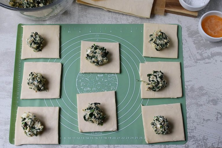Step 7 - Spinach and Feta Triangles