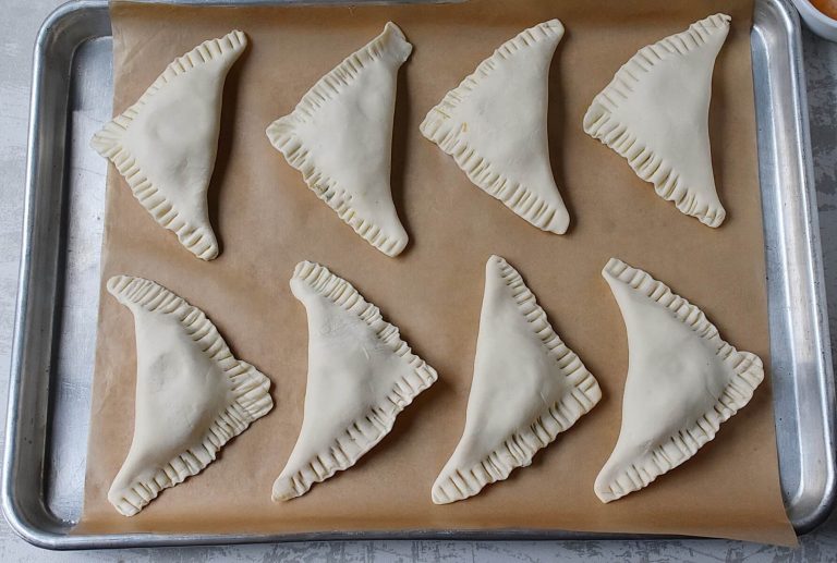 Step 8 - Spinach and Feta Triangles
