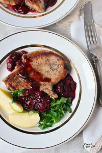 Pork Chops with Cherry Sauce