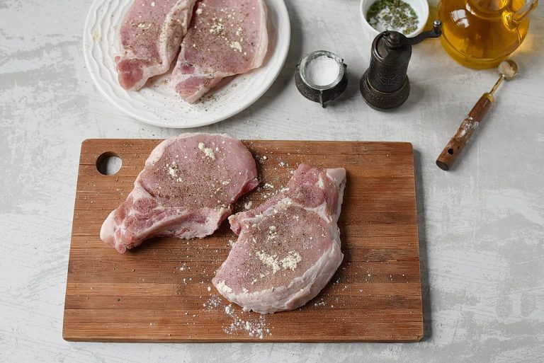 Step 1 - Pork Chops with Cherry Sauce