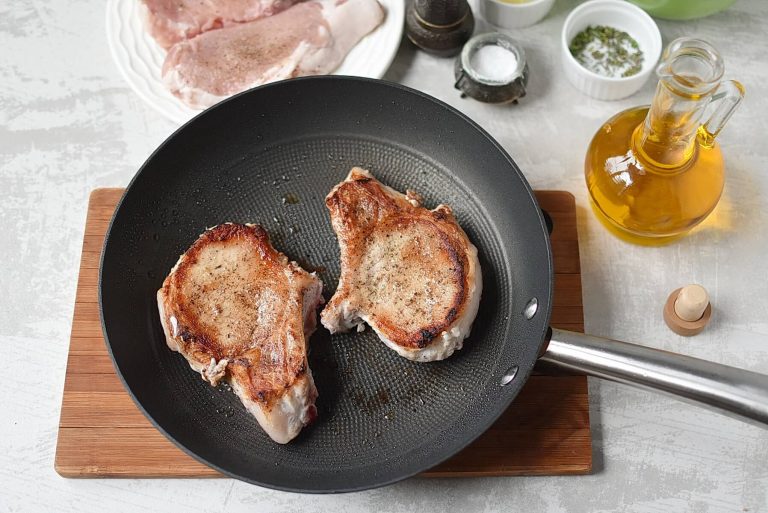 Step 2 - Pork Chops with Cherry Sauce