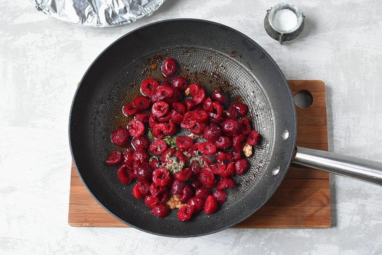 Step 4 - Pork Chops with Cherry Sauce