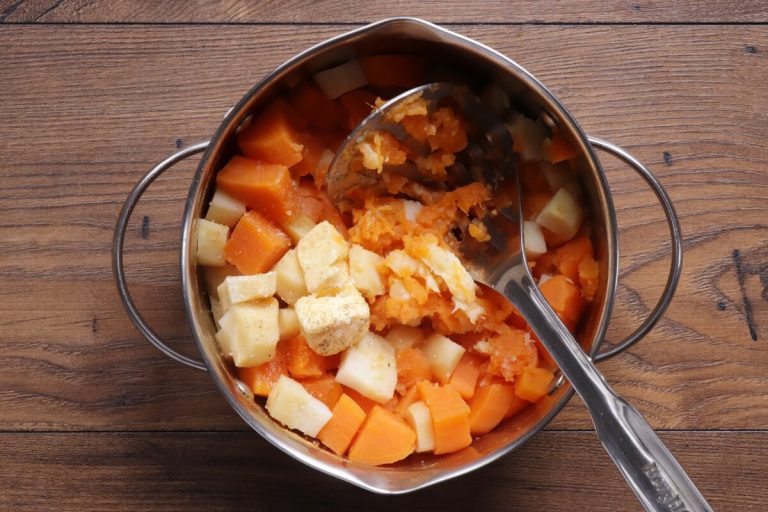 Step 3 - Sweet Potato Mash with Parsnip