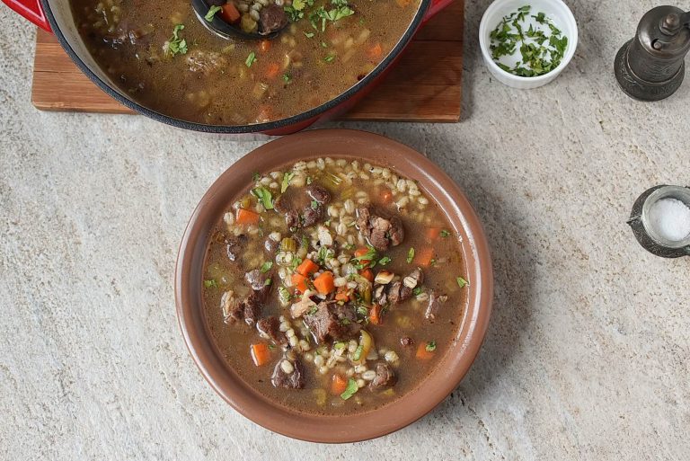 Step 9 - Beef Barley Soup