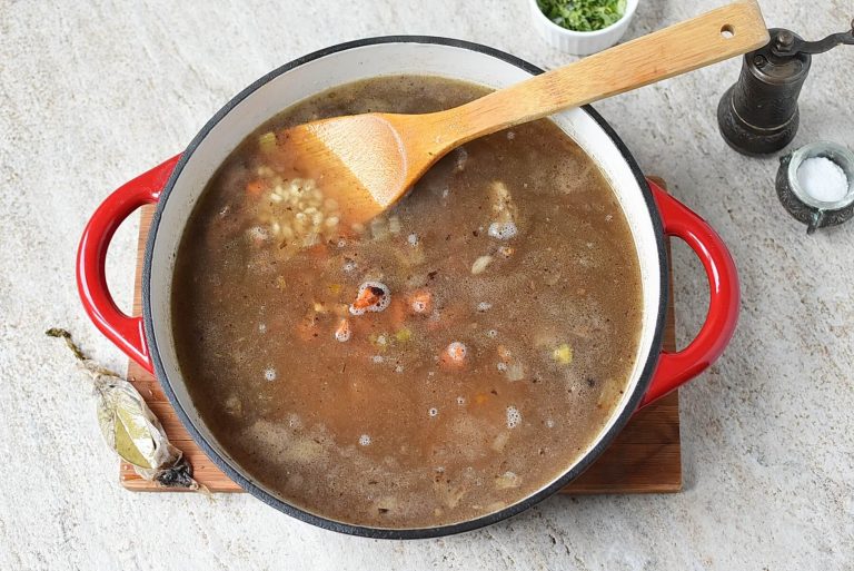 Step 7 - Beef Barley Soup