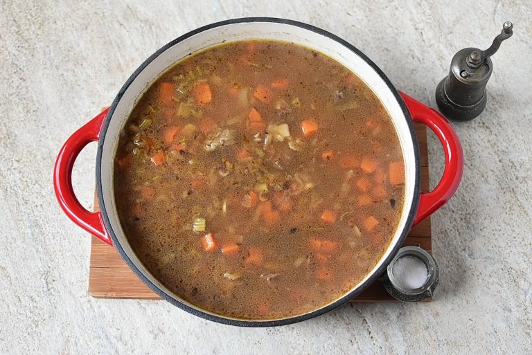 Step 8 - Beef Barley Soup