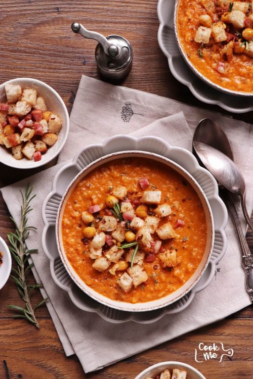 Farro Soup with Chickpeas