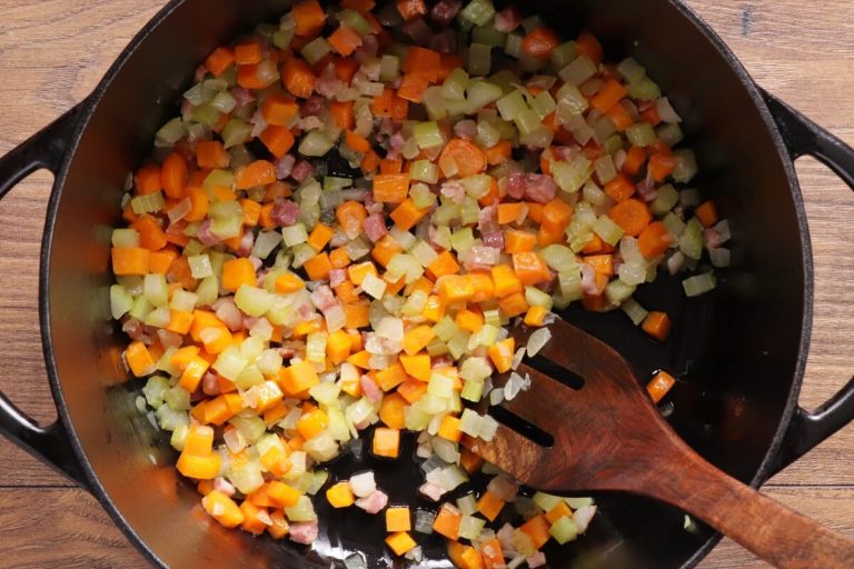 Step 1 - Farro Soup with Chickpeas