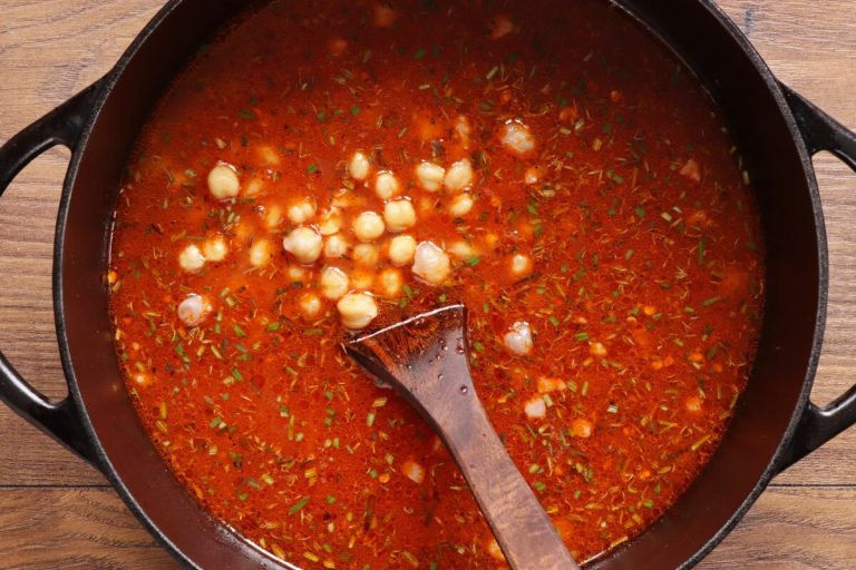 Step 5 - Farro Soup with Chickpeas