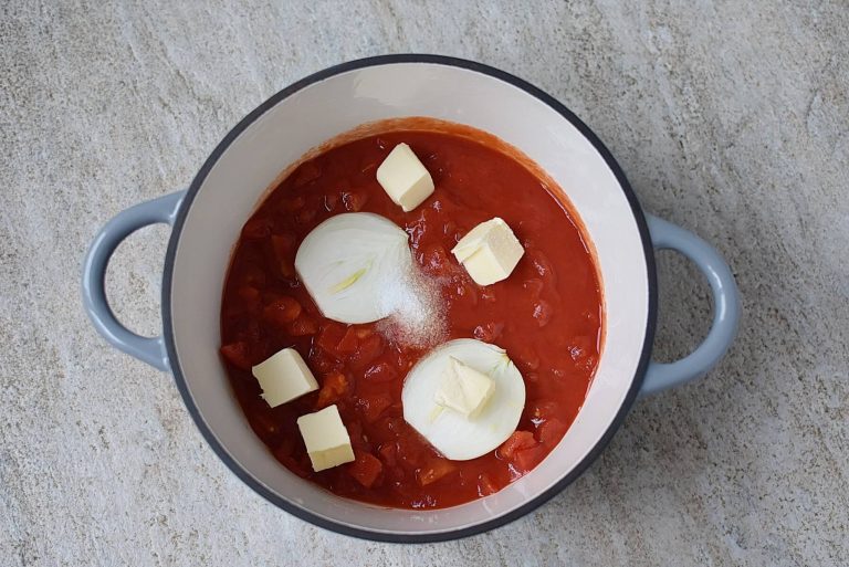 Step 1 - Marcella Hazan’s Tomato Sauce