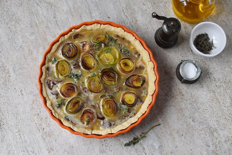 Step 11 - Mushroom and Leek Tart