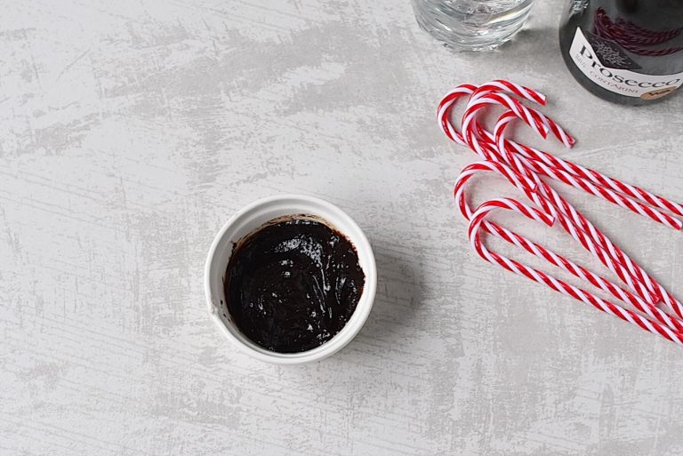 Step 1 - Peppermint Bark Mimosa