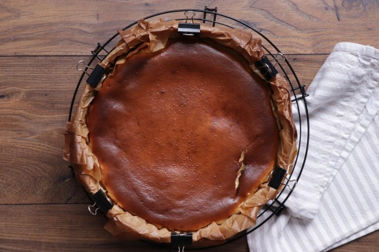 Step 8 - Pumpkin Basque Cheesecake