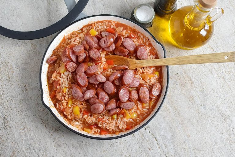 Step 5 - Rice and Sausage Casserole