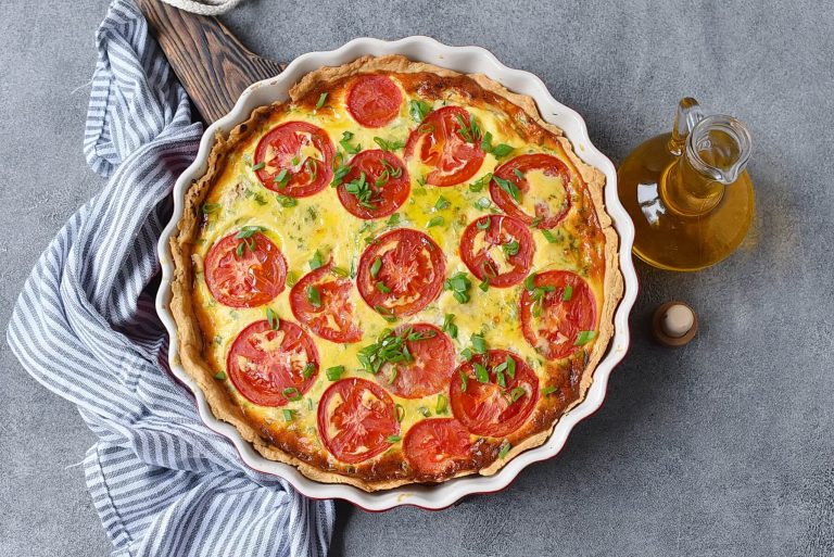 Step 13 - Tuna Quiche with Tomato and Mustard