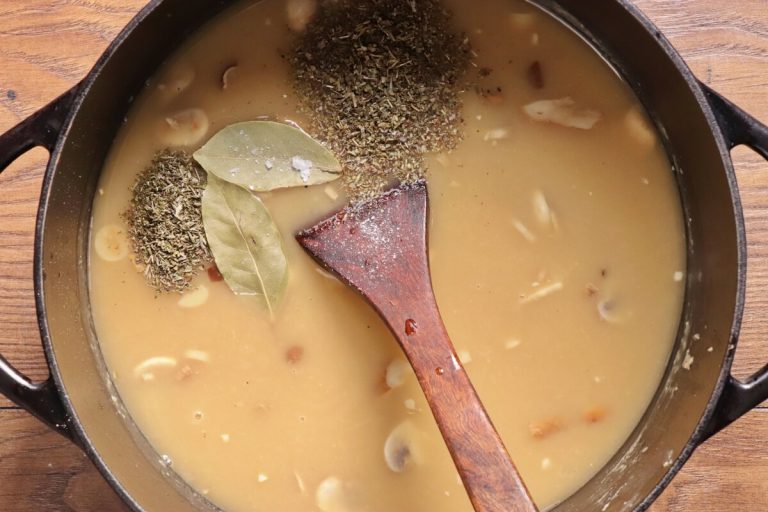 Step 11 - Wild Mushroom Soup