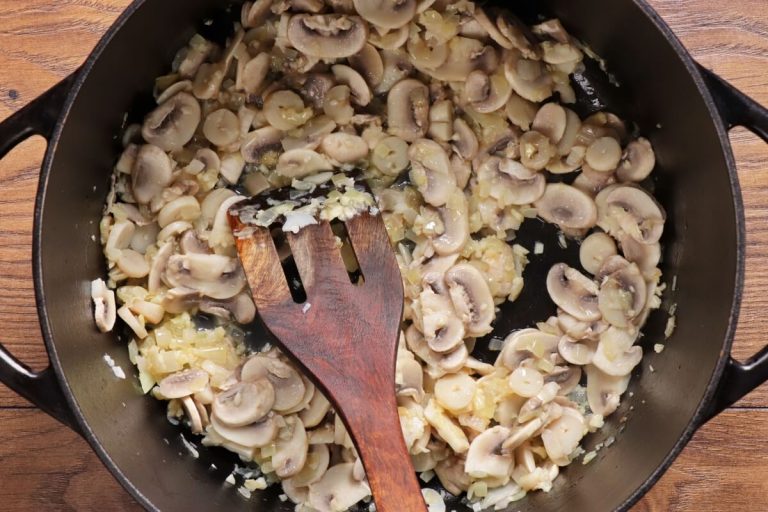 Step 4 - Wild Mushroom Soup